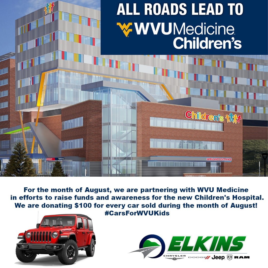 Cars For WVU Kids Elkins CDJR