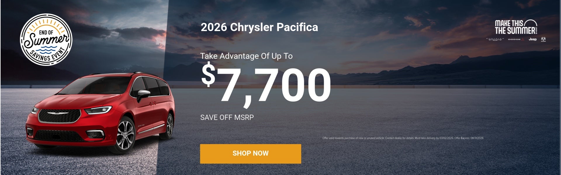 2026Chrysler Pacifica